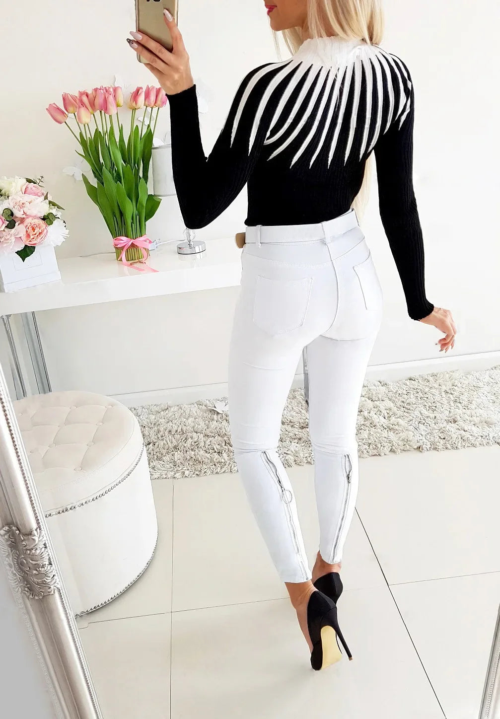 Black & White Sweater