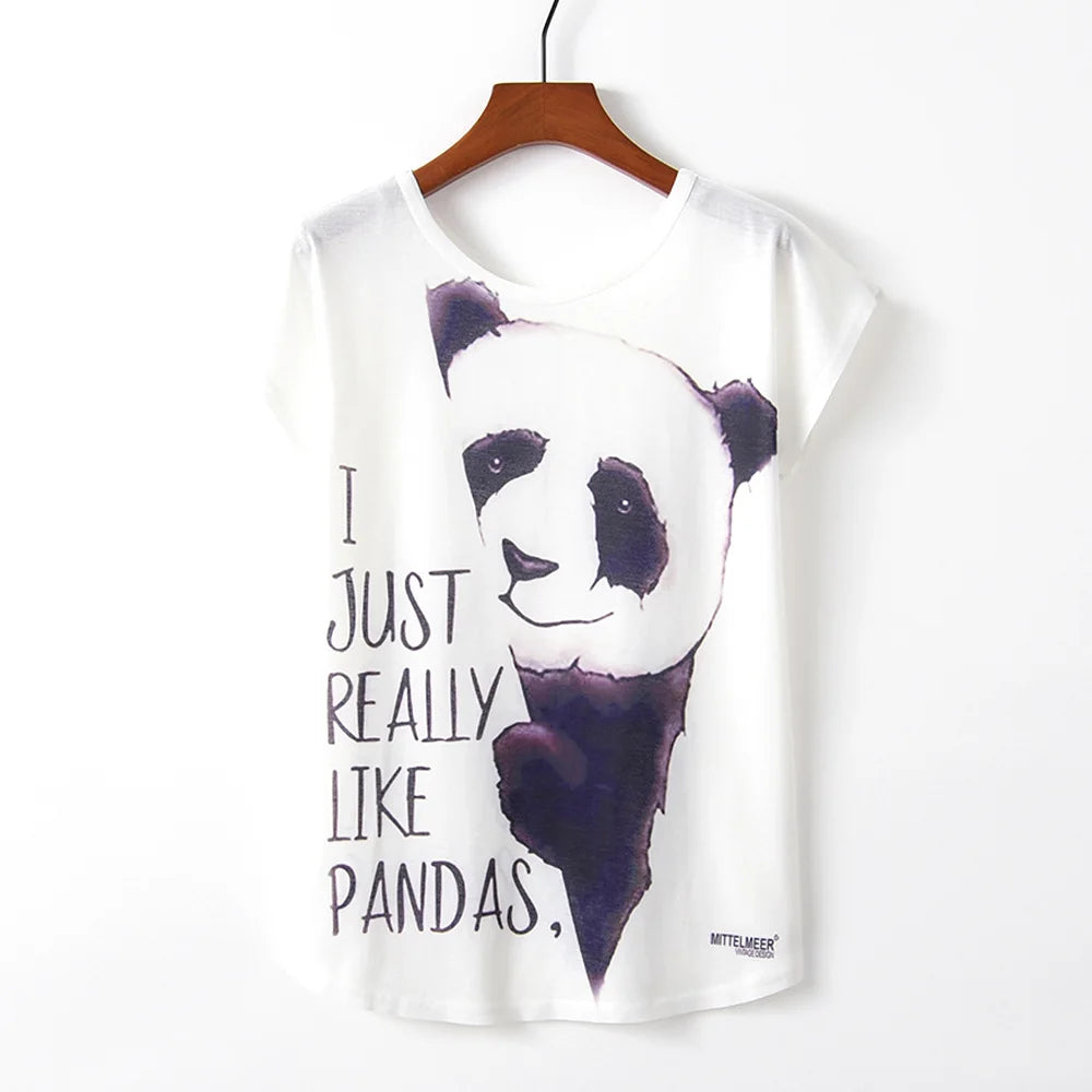 T-Shirt "I Just Really Like Pandas"