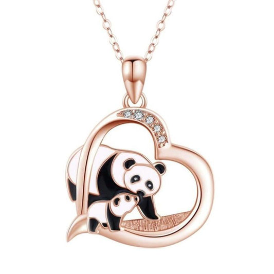 Panda Heart Necklace