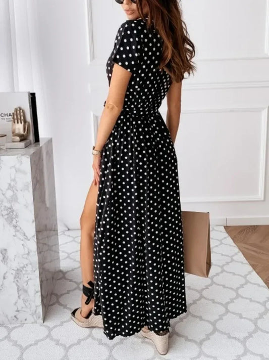 Elegant Polka Dot Dress