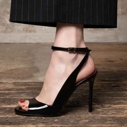 Flavien 100 Noir Cuir Vernis