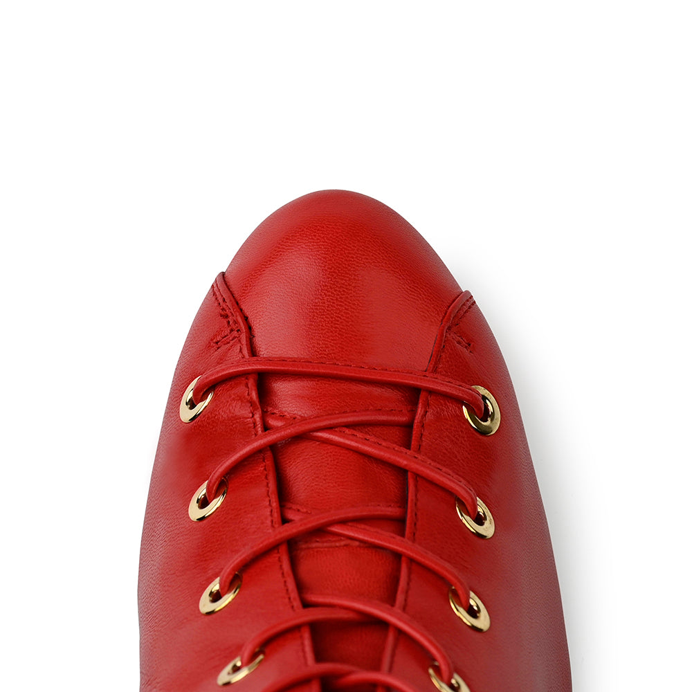 Bandit Bottine 120 Rouge Cuir Mat