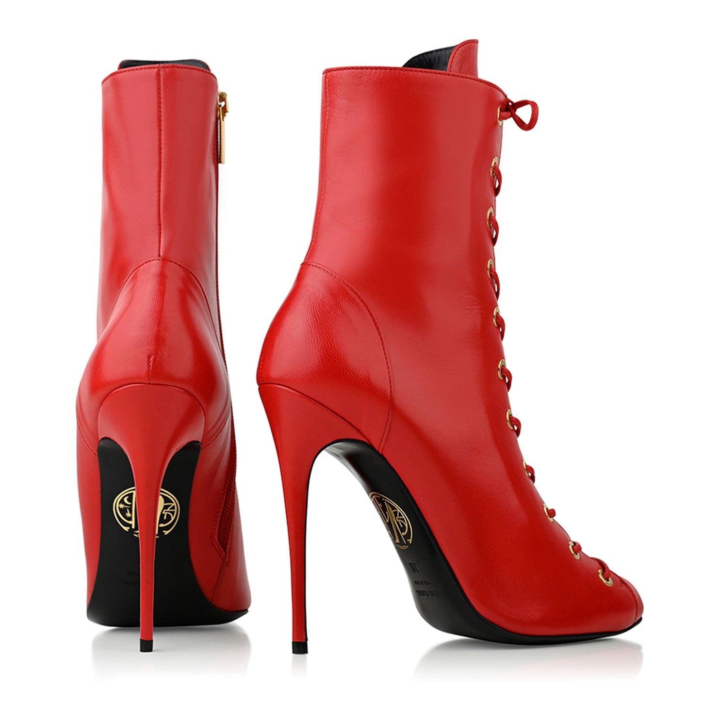 Bandit Bottine 120 Rouge Cuir Mat