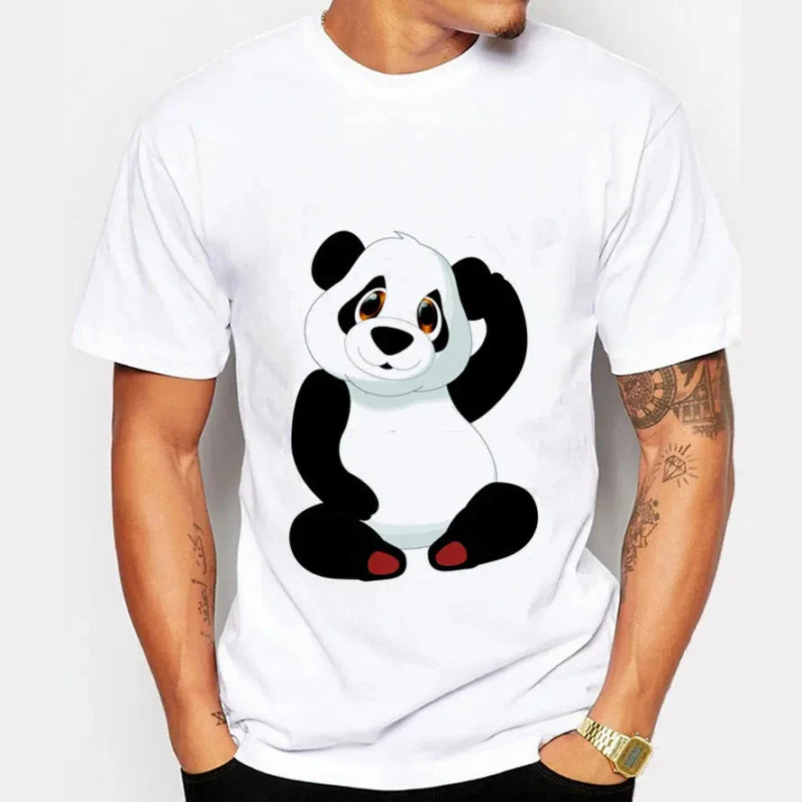 Red Palm Panda T-Shirt