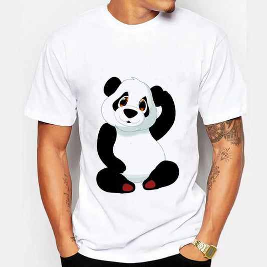 Red Palm Panda T-Shirt