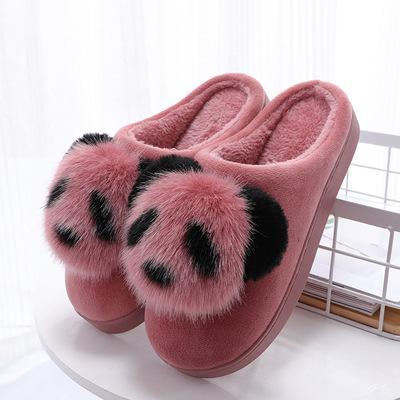 Ladies Panda Slippers
