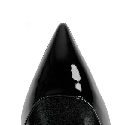 Monica 100 Noir Cuir Vernis