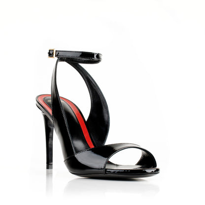 Flavien 80 Noir Cuir Vernis
