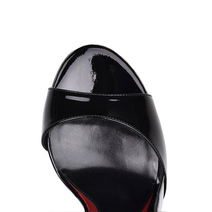 Flavien 80 Noir Cuir Vernis