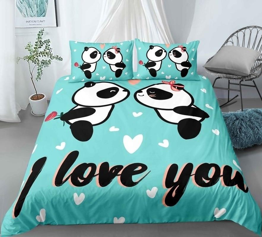 Panda Bedding Love You