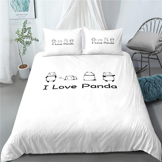 Panda Bedding Love
