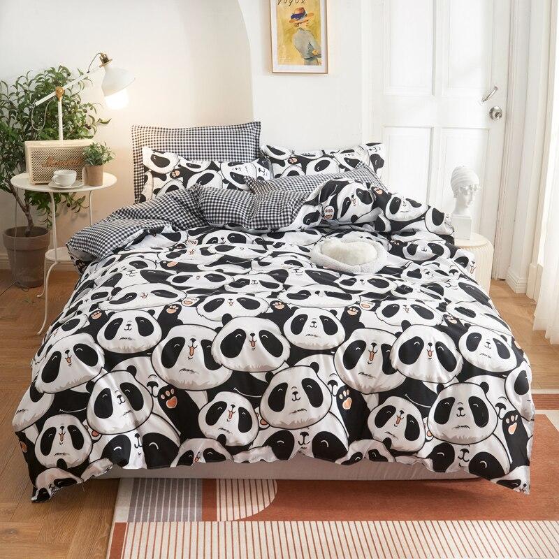 Panda Bedding White & Black