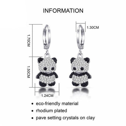 Panda Diamond Earrings