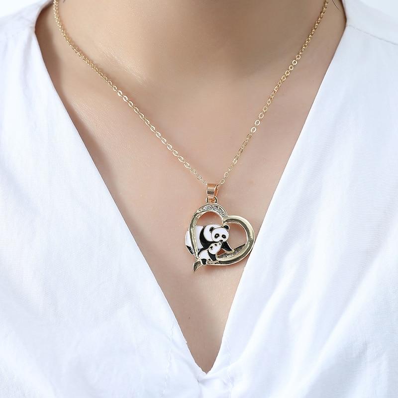 Panda Heart Necklace