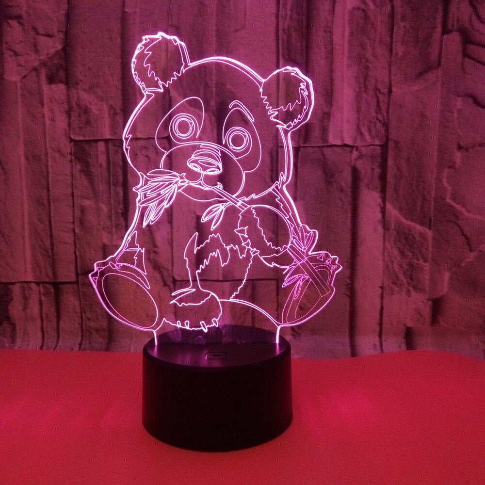Panda Night Light Bamboo