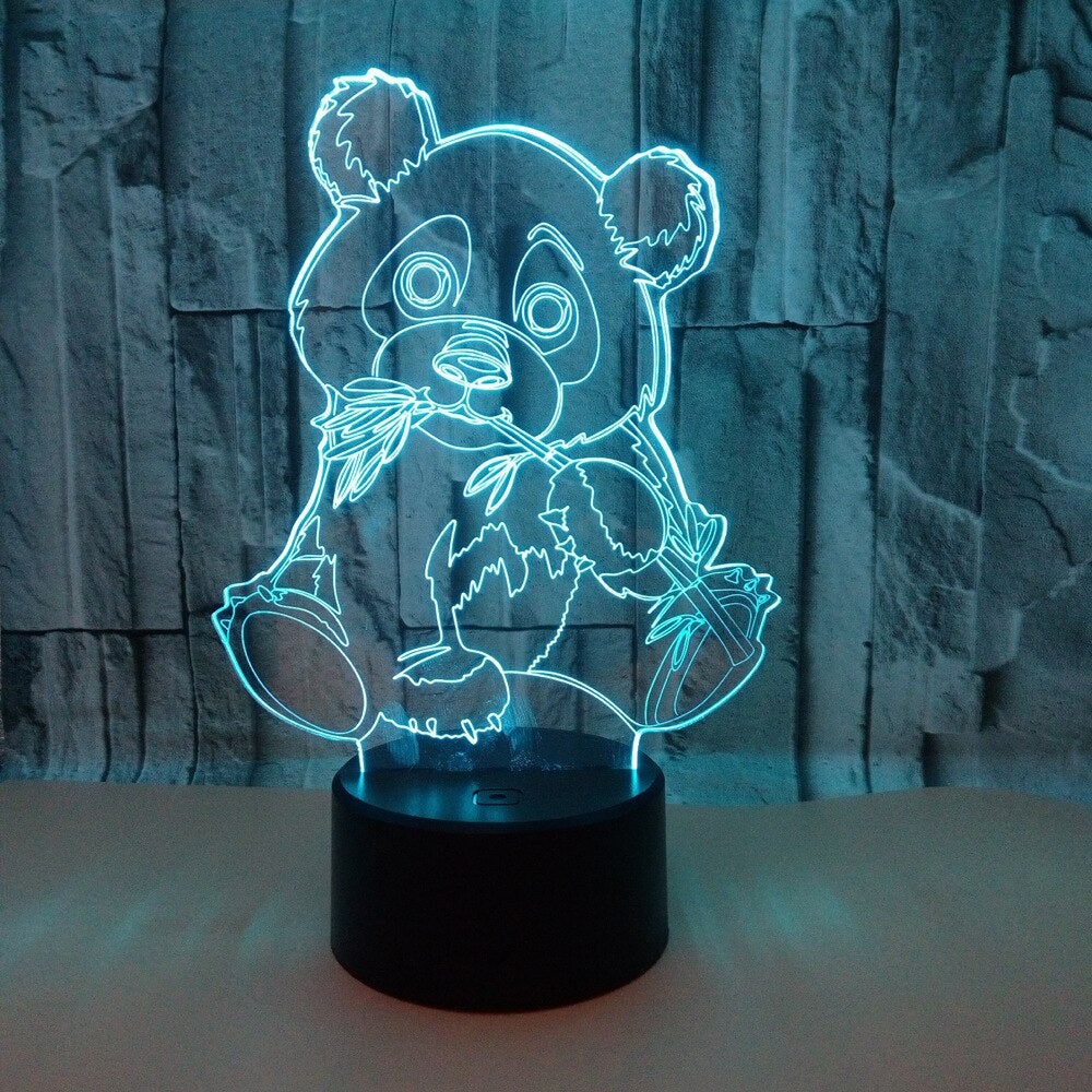 Panda Night Light Bamboo