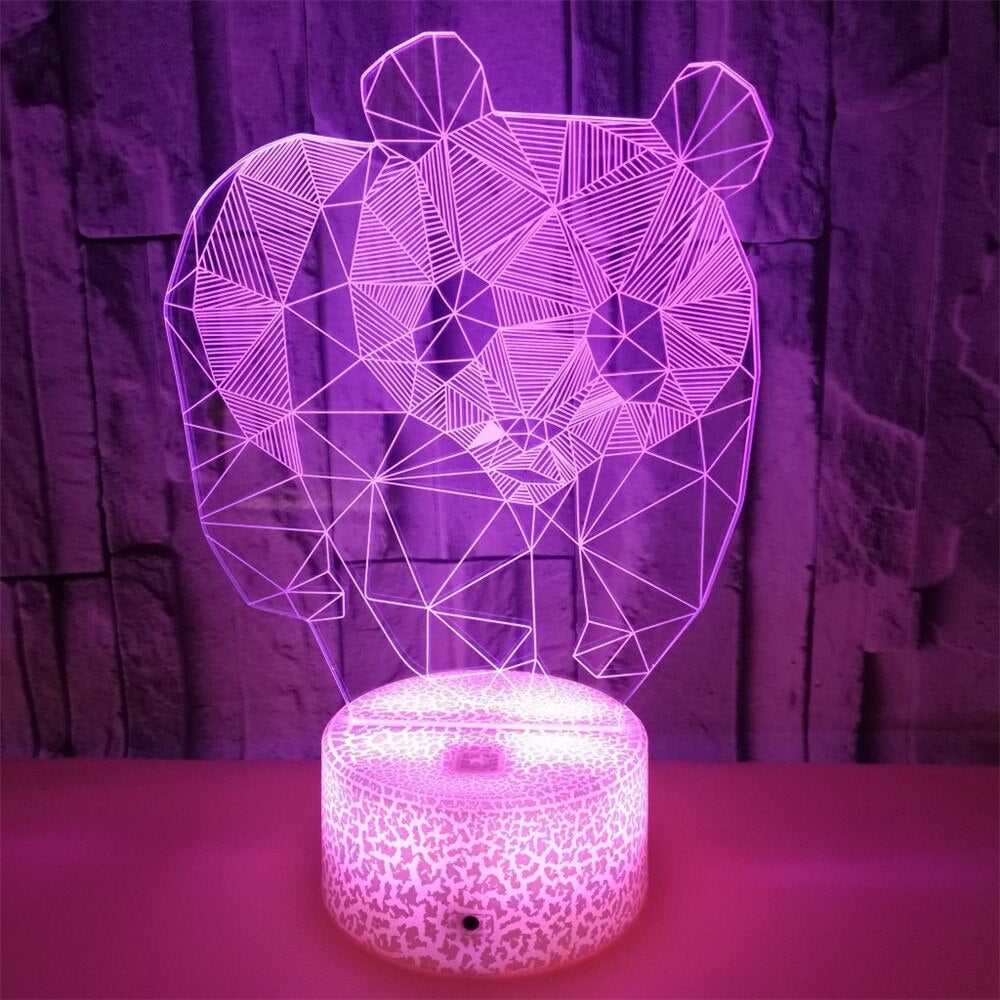 Panda Night Light Decorating