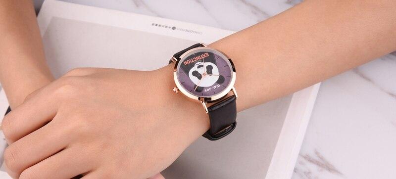 Panda Watch Black Bracelet