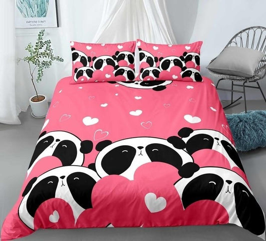 Pink Panda Bedding