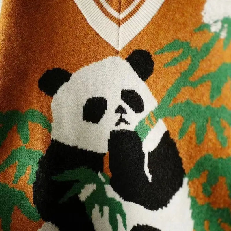 Kawaii Panda Knitted Vest