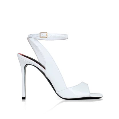 Flavien 100 Blanc Cuir Vernis