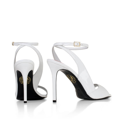 Flavien 100 Blanc Cuir Vernis