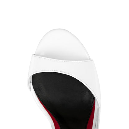 Flavien 100 Blanc Cuir Vernis