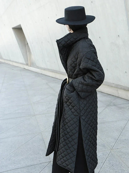 Black Long Puffer Coat