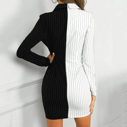 Chic Black and White Dress