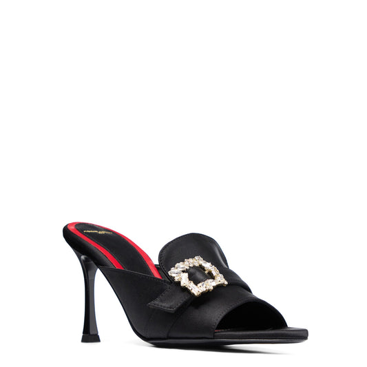 Capucine 90 Noir Satin